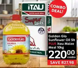 Oxford Freshmarket Golden Glo Sunflower Oil PLUS Itau Maize Meal offer
