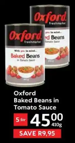 Oxford Freshmarket Oxford Baked Beans in Tomato Sauce offer
