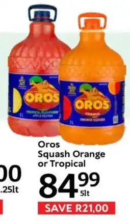 Oxford Freshmarket Oros Squash Orange or Tropical offer