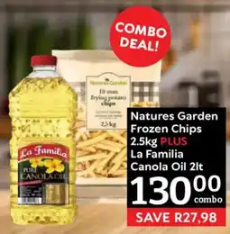 Oxford Freshmarket Natures Garden Frozen Chips La Familia Canola Oil offer