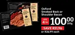 Oxford Freshmarket Oxford Smoked Back or Shoulder Bacon offer