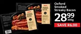 Oxford Freshmarket Oxford Smoked Streaky Bacon offer