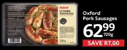 Oxford Freshmarket Oxford Pork Sausages offer