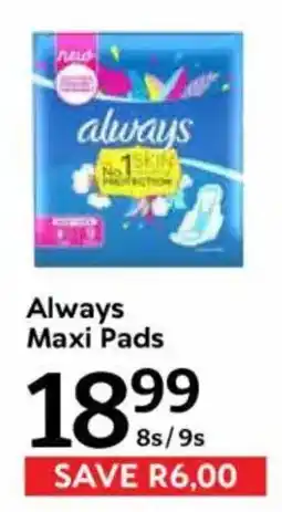 Oxford Freshmarket Always Maxi Pads offer