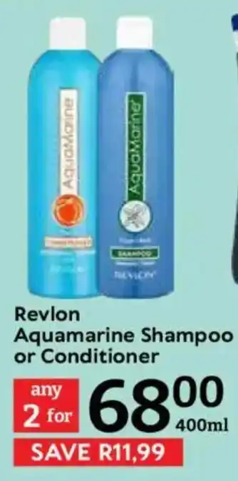 Oxford Freshmarket Revlon Aquamarine Shampoo or Conditioner offer