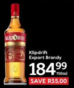 Oxford Freshmarket Klipdrift Export Brandy offer