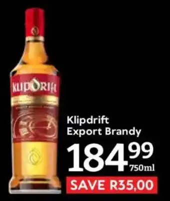 Oxford Freshmarket Klipdrift Export Brandy offer