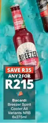 Checkers Bacardi Breezer Spirit Cooler offer
