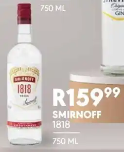 OBC Meat & Chicken Smirnoff 1818 offer