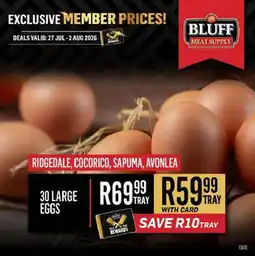 Bluff Meat Supply Large Eggs offer