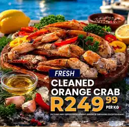 Take 'n Pay Cleaned orange crab offer