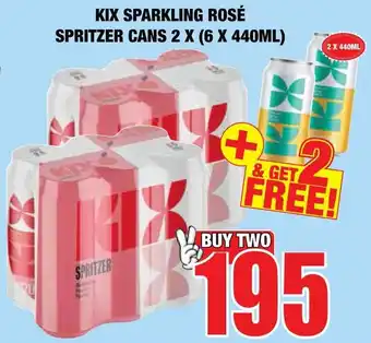 Boxer Superstores KIX Sparkling Rosé Spritzer offer