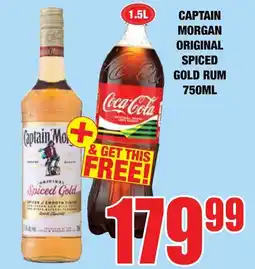 Boxer Superstores Captain Morgan Original Spiced Gold Rum offer
