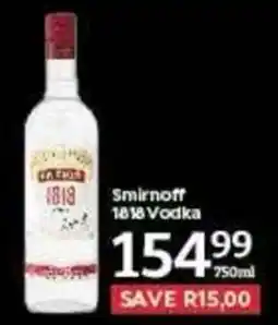 Oxford Freshmarket Smirnoff 1818 Vodka offer
