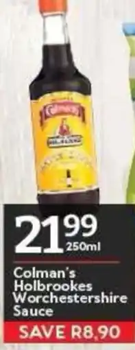 Oxford Freshmarket Colman's Holbrookes Worcestershire Sauce offer