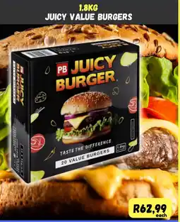 Die Visfabriek PB Juicy Value Burgers offer