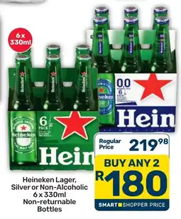 Pick n Pay Heineken Lager, Silver or Non-Alcoholic offer