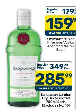 Pick n Pay Tanqueray London Dry Gin Assorted offer