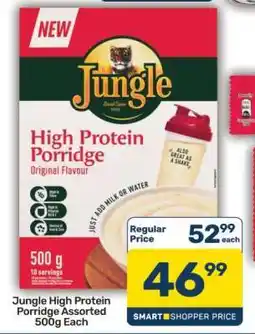 Pick n Pay Jungle High Protein Porridge Assorted 500g Each offer