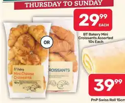 Pick n Pay BT Bakery Mini Croissants Assorted 10s Each offer