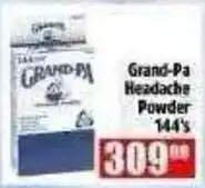 Devland Cash And Carry Grand-Pa Headache Powder offer