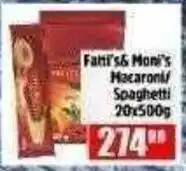 Devland Cash And Carry Fatti's & Moni's Macaroni/Spaghetti offer