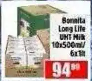 Devland Cash And Carry Bonnita Long Life UHT Milk offer
