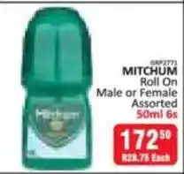 KitKat Cash and Carry Mitchum Roll On Male or Female Assorted offer