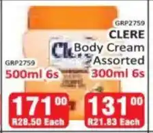KitKat Cash and Carry Clere Body Cream Assorted offer