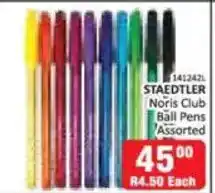 KitKat Cash and Carry STAEDTLER Noris Club Ball Pens Assorted offer