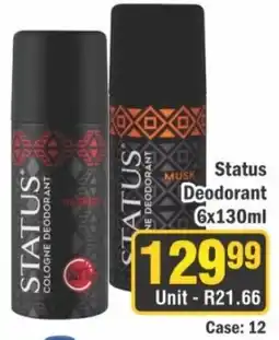 J&E Cash and Carry Status Deodorant offer