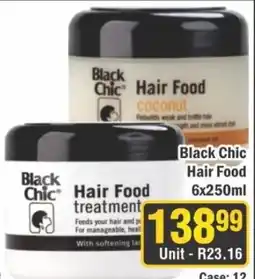J&E Cash and Carry Black Chic Hair Food treatment offer