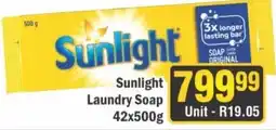 J&E Cash and Carry Sunlight Laundry Soap offer