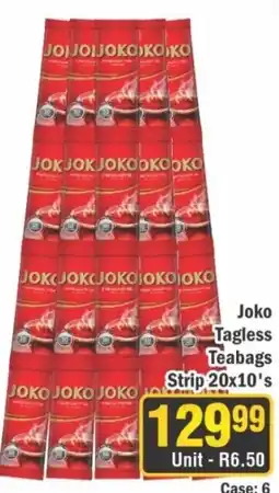 J&E Cash and Carry Joko Tagless Teabags offer
