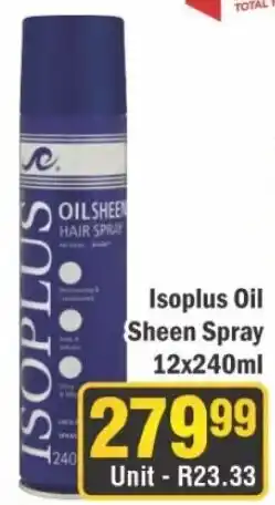 J&E Cash and Carry Isoplus Oil Sheen Spray offer