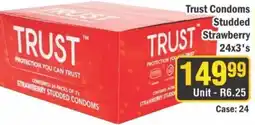 J&E Cash and Carry Trust Studded Strawberry Condoms offer
