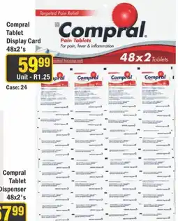 J&E Cash and Carry Compral Tablet Display Card offer