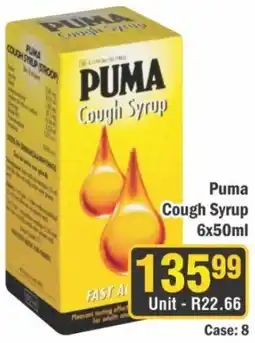 J&E Cash and Carry Puma Cough Syrup offer