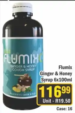 J&E Cash and Carry Flumix Ginger & Honey Cough Syrup offer