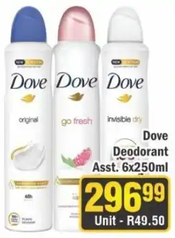 J&E Cash and Carry Dove Deodorant Assorted offer
