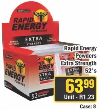 J&E Cash and Carry Rapid Energy Powders Extra Strength offer