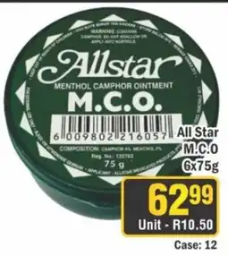 J&E Cash and Carry Allstar Menthol Camphor Ointment M.C.O. offer