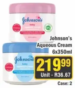 J&E Cash and Carry Johnson's Aqueous Cream offer