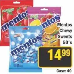J&E Cash and Carry Mentos Chewy Sweets 50's offer