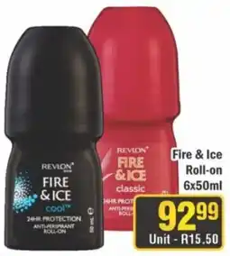 J&E Cash and Carry Revlon Fire & Ice Roll-on offer