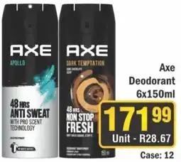 J&E Cash and Carry Axe Deodorant offer