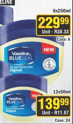 J&E Cash and Carry Vaseline BLUESEAL pure petroleum jelly original offer