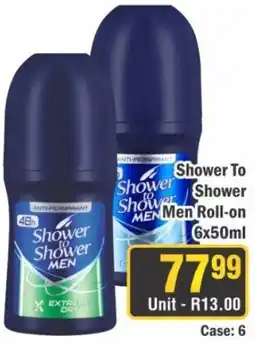 J&E Cash and Carry Shower to Shower Men Roll-on offer