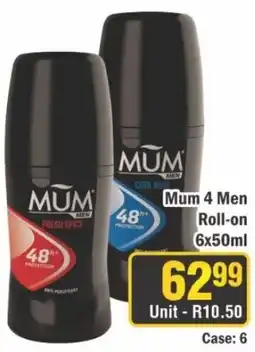 J&E Cash and Carry Mum 4 Men Roll-on offer