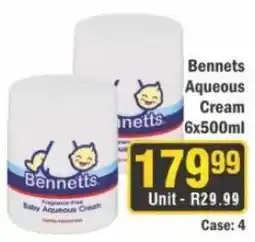 J&E Cash and Carry Bennetts Aqueous Cream offer